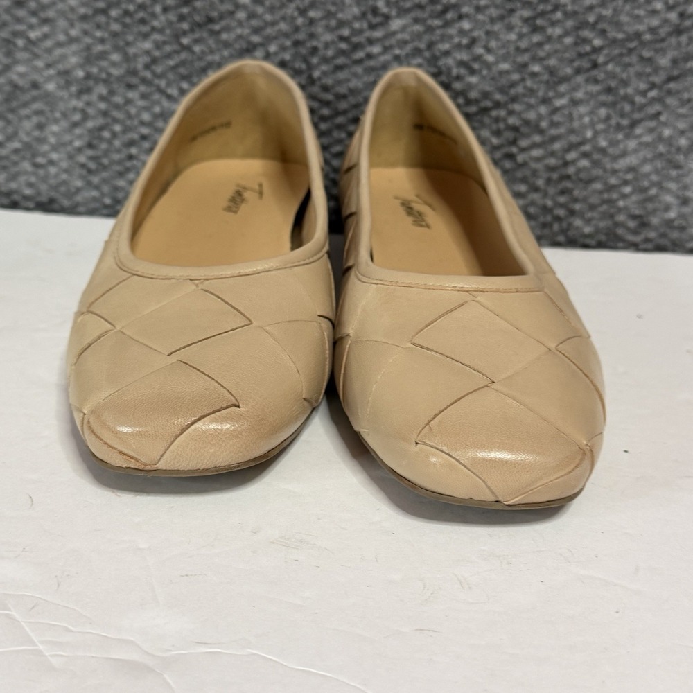 Trotters Women's Ballet Flat Size 9M Hanny Ivory Leather - Picture 6 of 7